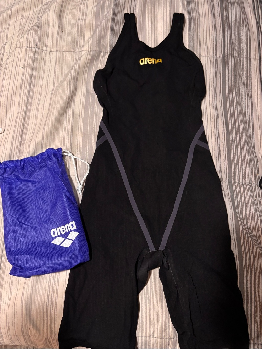 Arena Women’s Powerskin Carbon Core FX , Full Body open back tech suit , size 24